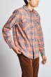 画像3: [BRIXTON]-BOWERY L/S FLANNEL-SALMON/NAVY- (3)