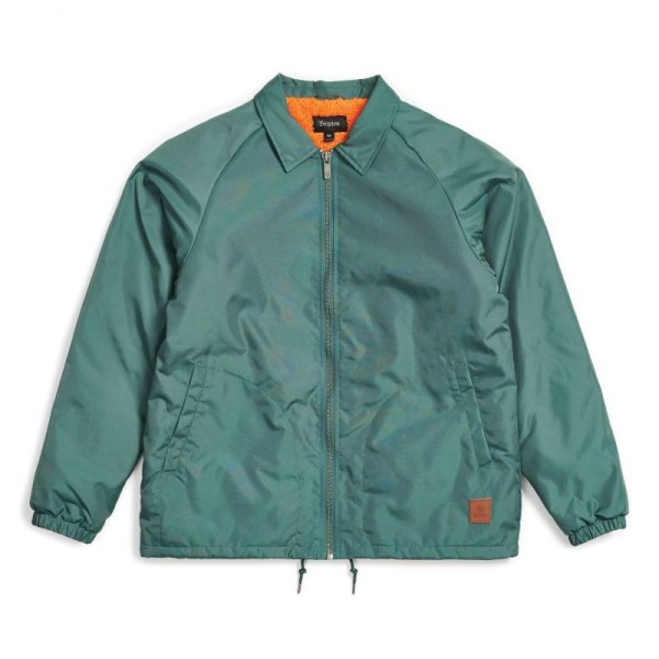 画像1: [BRIXTON]-CLAXTON COLLAR SHERPA Jacket-EMERALD- (1)