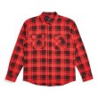 画像1: [BRIXTON]-BOWERY LW L/S FLANNEL-RED/BLACK- (1)