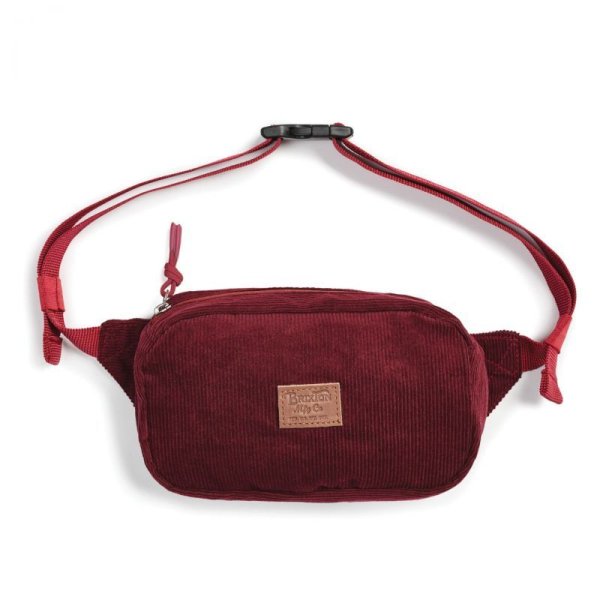 画像1: [BRIXTON]-STEWART HIP PACK-MAROON- (1)