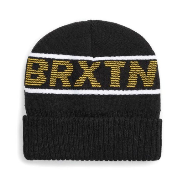 画像1: [BRIXTON]-DIMENSION BEANIE-BLACK- (1)