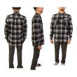 画像3: [seedleSs]-sd raised check nel shirt-BLACK/RED- (3)