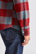 画像5: [BRIXTON]-BOWERY HOOD L/S FLANNEL-BLUE HAZE/CARDINAL- (5)