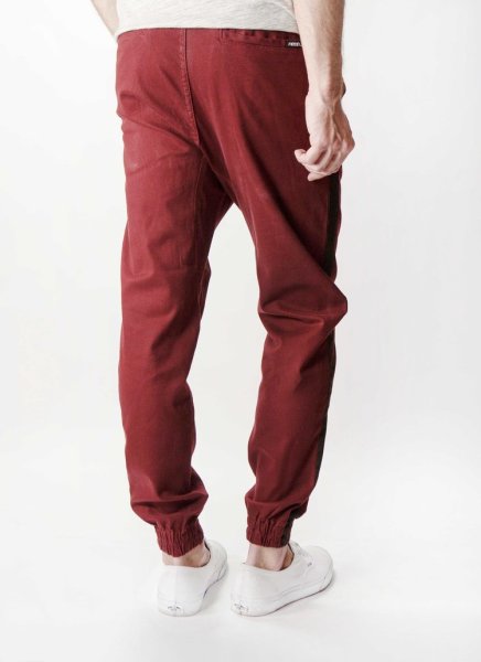 画像3: [NEO BLUE]-7650 BURGUNDY STRIPE JOGGERS- (3)