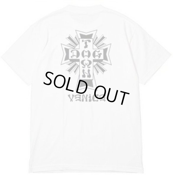 画像1: [DOGTOWN]-Cross Logo x VENiCE Tee-WHITE- (1)