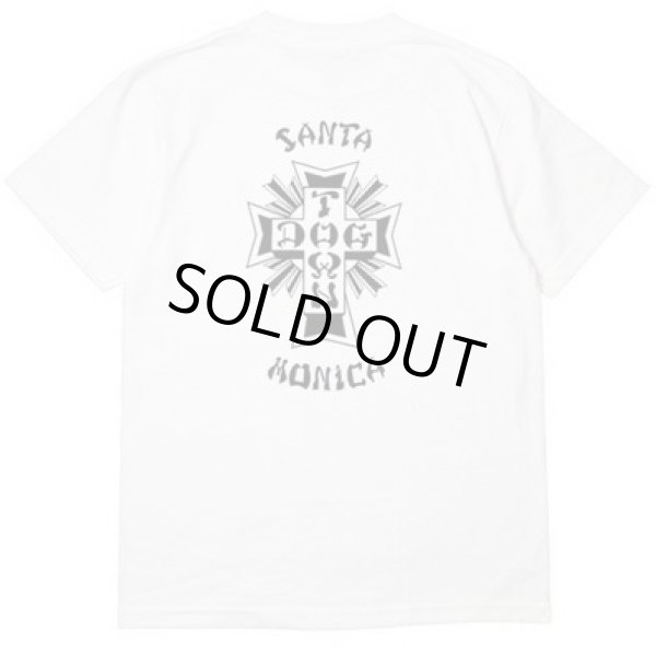 画像1: [DOGTOWN]-Cross Logo x Santa Monica Tee-WHITE- (1)