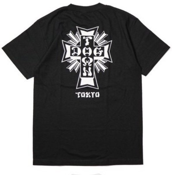 画像1: [DOGTOWN]-Cross Logo x TOKYO Tee-BLACK- (1)
