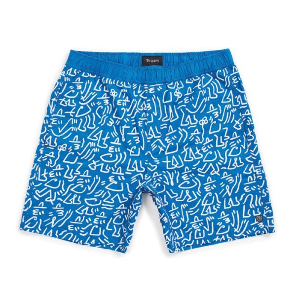 画像1: [BRIXTON]-STEADY ELASTIC WB SHORT-Royal/White- (1)