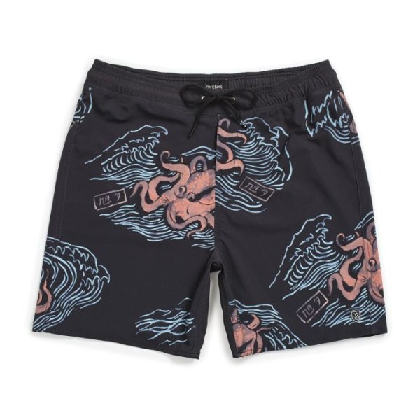 画像1: [BRIXTON]-PALMAS TRUNK-Black Octopus- (1)