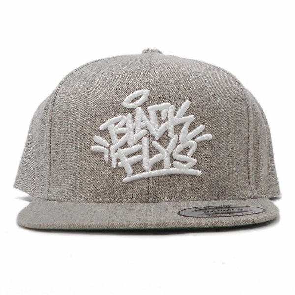 画像2: [BLACK FLYS]-FLYTAG Snapback Cap-Heather GREY- (2)