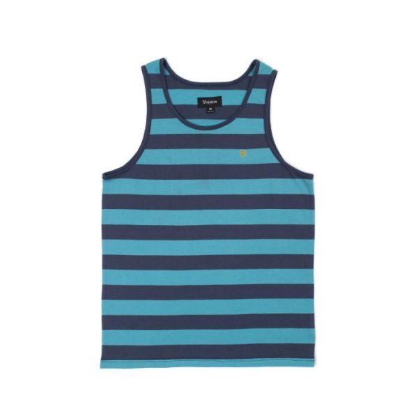 画像1: [BRIXTON]-HILT II TANK-Aqua/Washed Navy- (1)