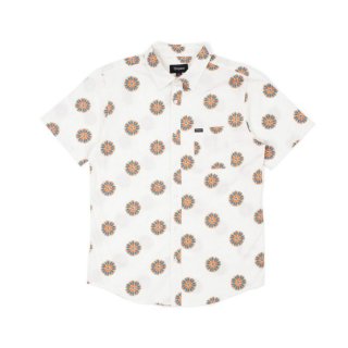 【入手困難】BRIXTON LOVITZ S/S WOVEN シャツ BRIXTON]-LOVITZ S/S WVN-Royal/White- - CRUCIAL（クルーシャル）