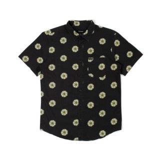 【入手困難】BRIXTON LOVITZ S/S WOVEN シャツ BRIXTON]-LOVITZ S/S WVN-Royal/White- - CRUCIAL（クルーシャル）