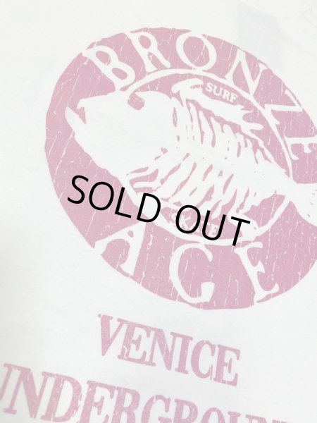 画像1: [BRONZE AGE]-Circle Logo Tee-WHITE- (1)