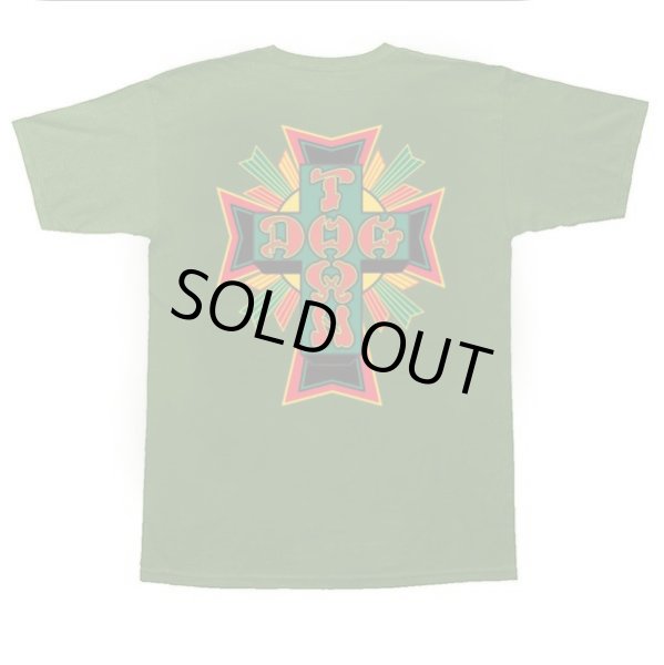 画像1: [DOGTOWN]-Cross Logo Rasta S/S Tee- (1)