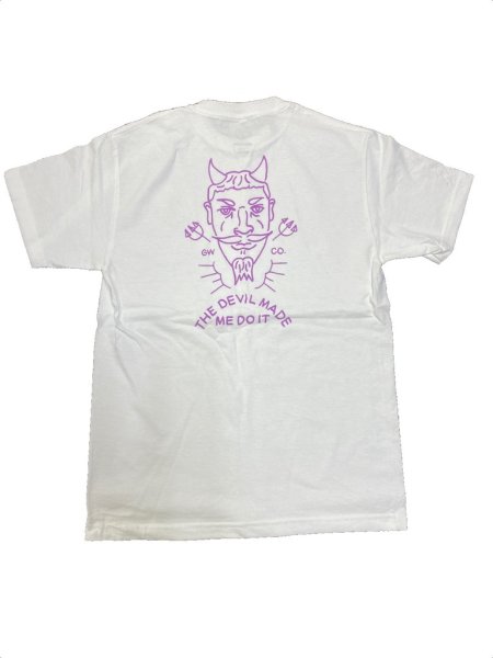 画像1: [GOOD WORTH]-DEVIL Tee-WHITE- (1)