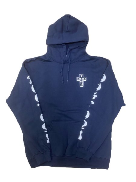 画像1: [DOGTOWN]-Cross Logo P/O HOODIE-NAVY- (1)