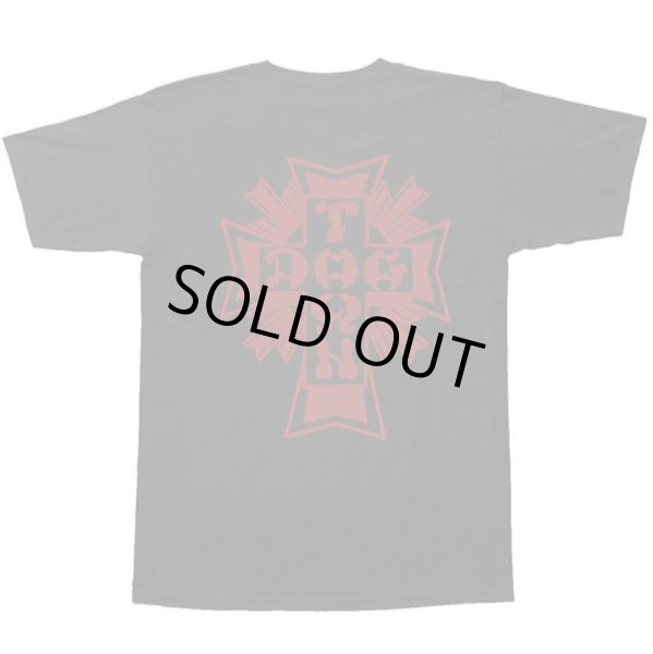 画像1: [DOGTOWN]-Cross Logo S/S Tee-BLACK/RED- (1)