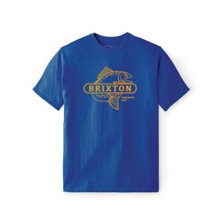 BRIXTON]-LOVITZ S/S WVN-Royal/White- - CRUCIAL（クルーシャル）