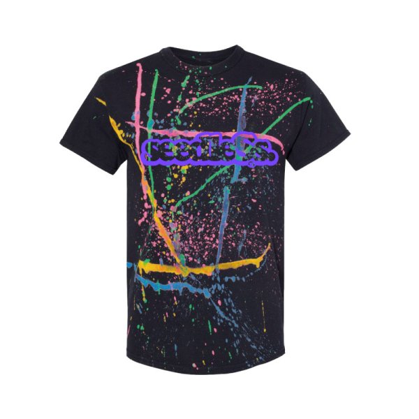 画像1: [seedleSs]-sd splatter S/S Tee-Black Multi- (1)