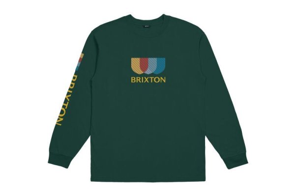 画像1: [BRIXTON]-ALTON L/S Tee-SILVER PINE- (1)