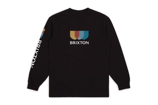 画像1: [BRIXTON]-ALTON L/S Tee-BLACK- (1)