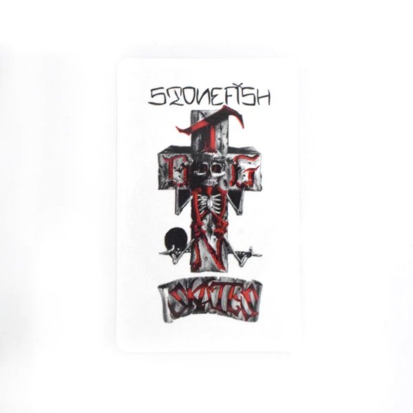 画像1: [DOG TOWN]-Stonefish Stickers-WHITE/RED- (1)