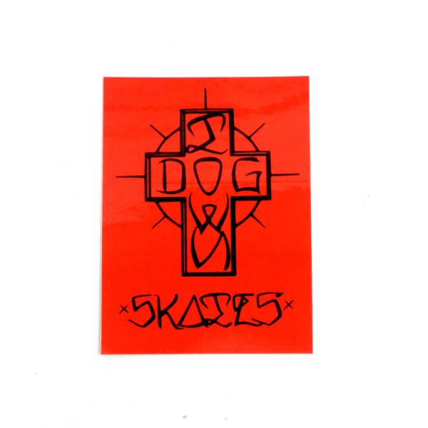 画像1: [DOG TOWN]-Ese Cross Stickers RED-4"- (1)