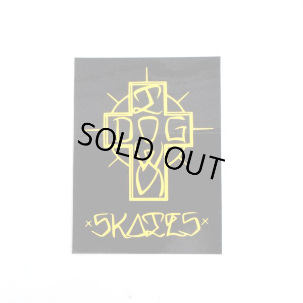画像1: [DOG TOWN]-Ese Cross Stickers BLACK-4"- (1)