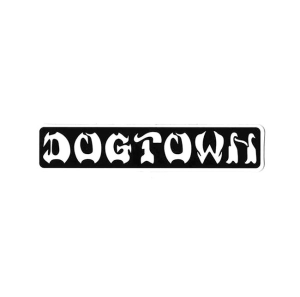 画像1: [DOG TOWN]-Bar Logo Stickers BLACK-4"- (1)