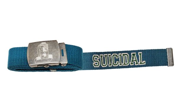 画像1: [SUICIDAL TENDENCIES]-ST LOGO BELT-TEAL GREEN- (1)