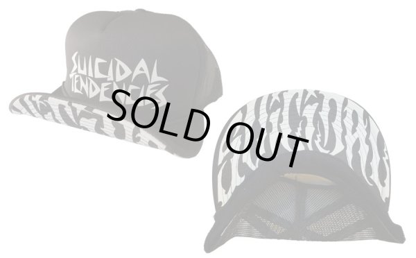 画像1: [SUICIDAL TENDENCIES]-OG Flip Up NEW SUICIDAL Brim Mesh Cap-BLACK- (1)