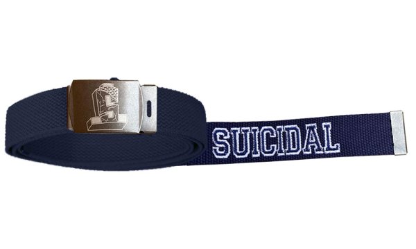 画像1: [SUICIDAL TENDENCIES]-ST LOGO BELT-NAVY- (1)