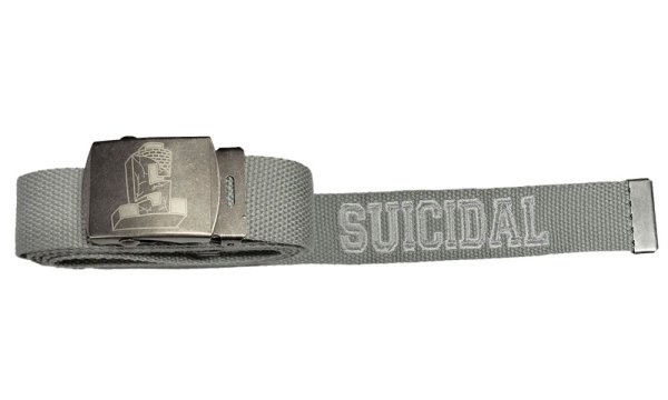 画像1: [SUICIDAL TENDENCIES]-ST LOGO BELT-GREY- (1)