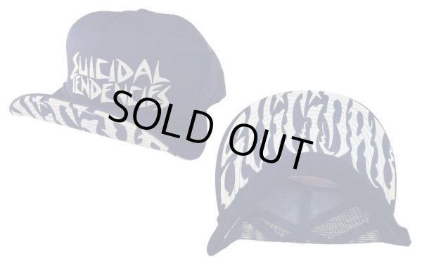 画像1: [SUICIDAL TENDENCIES]-OG Flip Up NEW SUICIDAL Brim Mesh Cap-NAVY- (1)