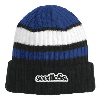 C.C Beanie Exclusive - Black Label Ribbed Cuff - Pick Your Patch - Rose