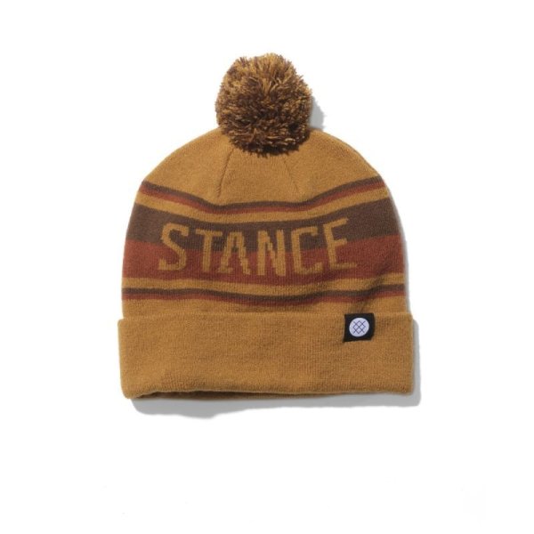 画像1: [STANCE]-OG POM BEANIE-TOBACCO- (1)