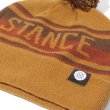 画像2: [STANCE]-OG POM BEANIE-TOBACCO- (2)