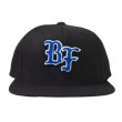 画像1: [BLACK FLYS]-BF SNAPBACK CAP-BLACK- (1)