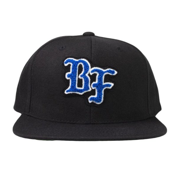 画像1: [BLACK FLYS]-BF SNAPBACK CAP-BLACK- (1)