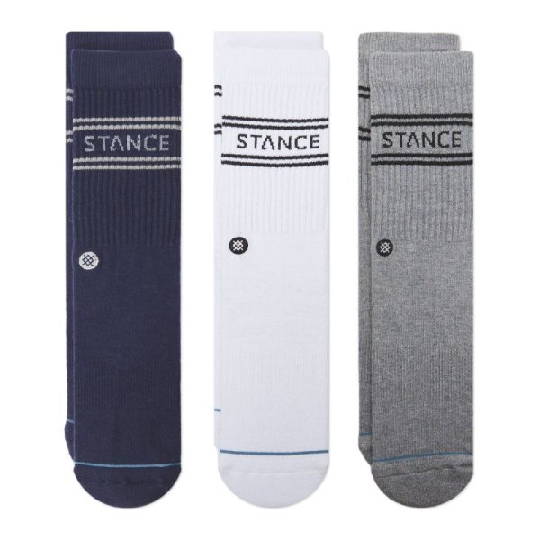 画像1: [STANCE]-BASIC 3 PACK CREW-NAVY- (1)