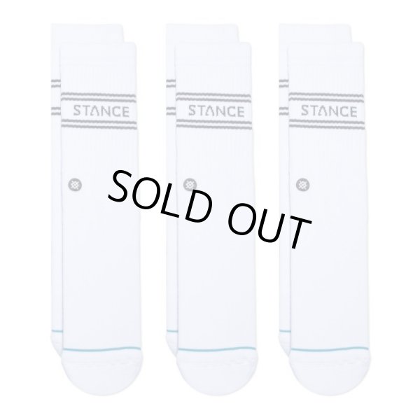 画像1: [STANCE]-BASIC 3 PACK CREW-WHITE- (1)
