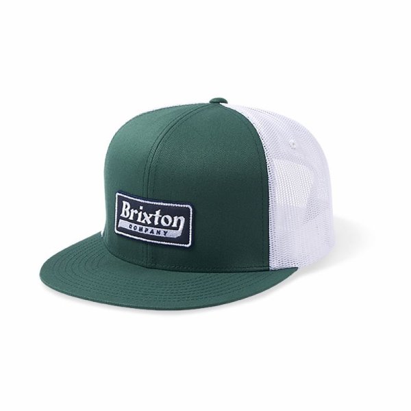 画像1: [BRIXTON]-STEADFAST HP MESH CAP-SPRUCE/WHITE- (1)