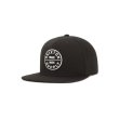 画像1: [BRIXTON]-OATH III SNAPBACK CAP-BLACK- (1)