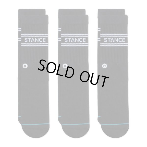 画像1: [STANCE]-BASIC 3 PACK CREW-BLACK- (1)