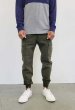 画像1: [NEO BLUE]-7695 Army Green CARGO Jogger Pants- (1)