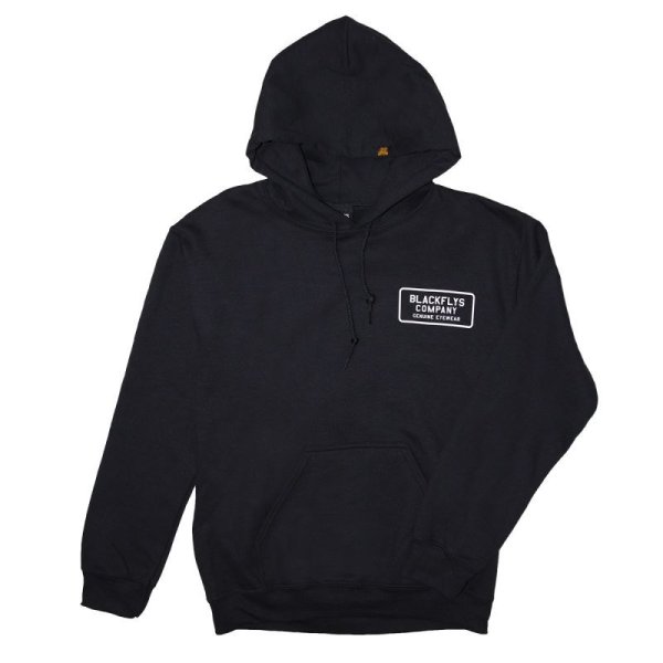 画像1: [BLACK FLYS]-MISSION HOODIE-BLACK- (1)