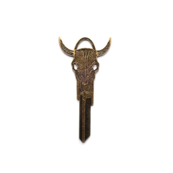 画像1: [GOOD WORTH]-Steer Skull Key- (1)