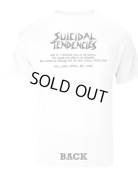 画像2: [SUICIDAL TENDENCIES]-TS66 Charlie Tee-WHITE- (2)