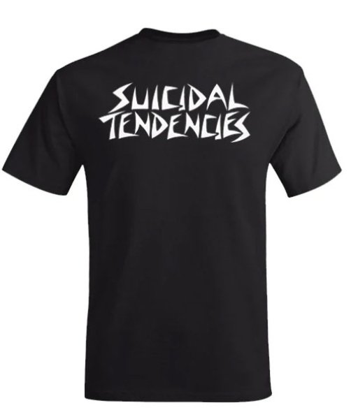 画像2: [SUICIDAL TENDENCIES]-ST BRICK LOGO BANDANA Tee-BLACK- (2)